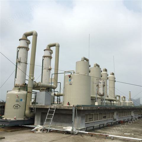 聚丙烯耐腐蚀废气净化器环保设备工业废气塔 PPH废气处理成套设备