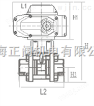 603电动驱动球阀，中国台湾ROFES电动蝶阀